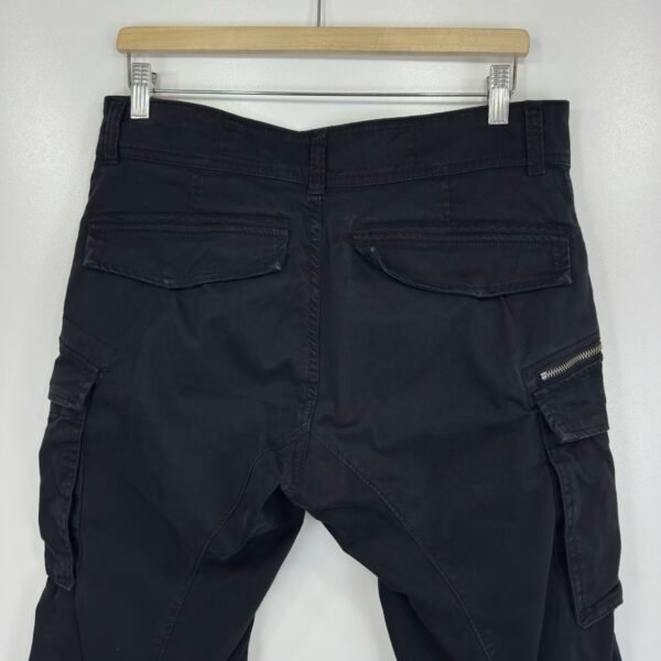 Replay Cargo Trousers Black W32 L30 Men's Slim Straight