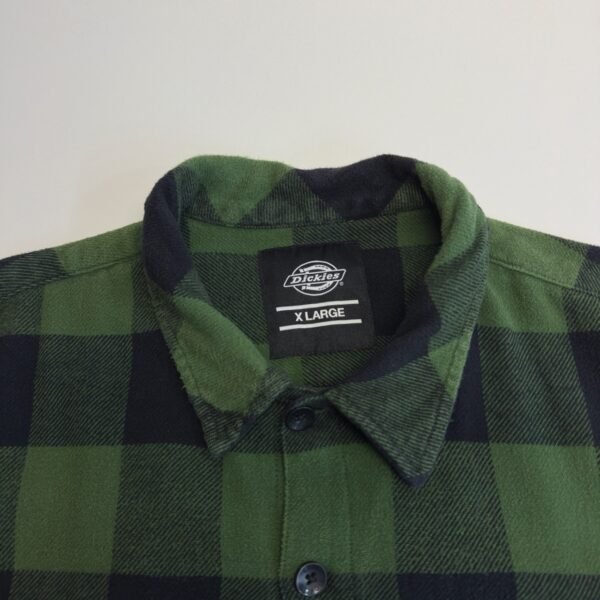 IMG_4754 Large Dickies Flannel Shirt Green XL Men's Big Check Pockets
