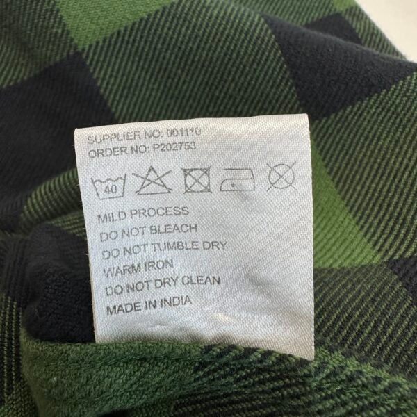 IMG_4756 Large Dickies Flannel Shirt Green XL Men's Big Check Pockets