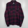 IMG_4760 Large Dickies Flannel Shirt Burgundy Black M Men's Big Check