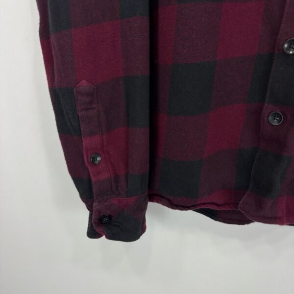 IMG_4761 Large Dickies Flannel Shirt Burgundy Black M Men's Big Check