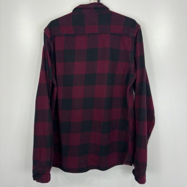 IMG_4763 Large Dickies Flannel Shirt Burgundy Black M Men's Big Check