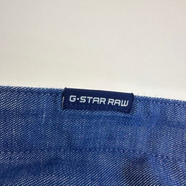 IMG_4779 Large G-Star Stalt Denim Shirt Blue XL Men's Slim Fit