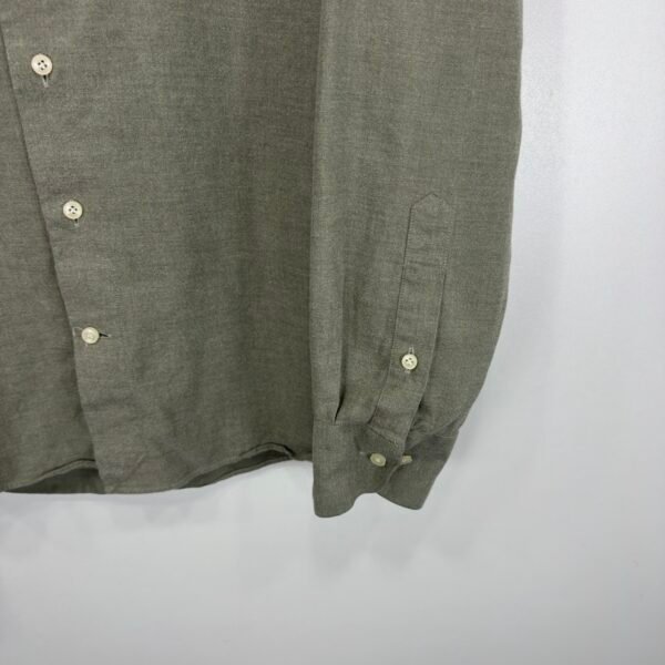 Suitsupply Shirt Mens 39/40 15.5 15 3/4 Khaki Slim Fit Casual Long Sleeve Button Down