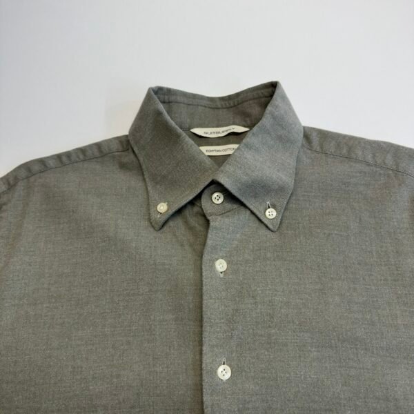 Suitsupply Shirt Mens 39/40 15.5 15 3/4 Khaki Slim Fit Casual Long Sleeve Button Down