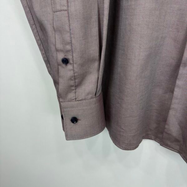 Hugo Boss Formal Dress Shirt Men's 42 16.5 Purple Long Sleeve Easy Iron Regular