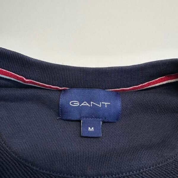 Gant Sweatshirt Men's Pullover Size M Blue Crew Neck Big Logo