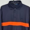 J.Lindeberg Ethan Slim Fit Jersey+ Polo Shirt Men's Size M Blue Long Sleeve Golf