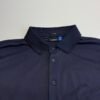 J.Lindeberg Ethan Slim Fit Jersey+ Polo Shirt Men's Size M Blue Long Sleeve Golf
