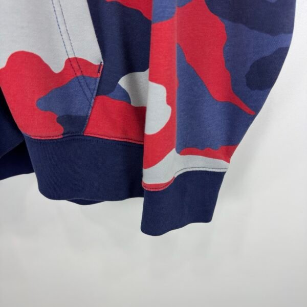 Nike Camo Hoodie Mens Sweatshirt XL Camouflage Full Zip Up Red Blue Grey