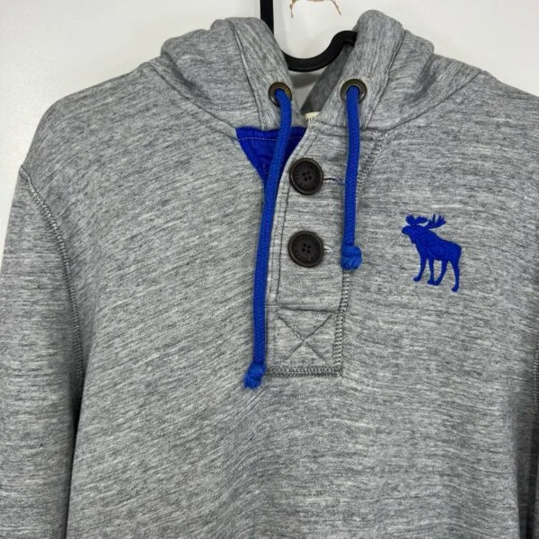 Abercrombie & Fitch Muscle Hoodie Grey Size L Men's Heavyweight