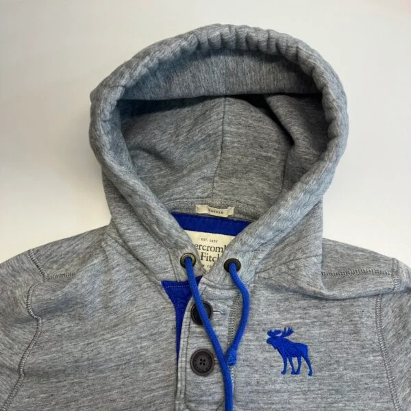 Abercrombie & Fitch Muscle Hoodie Grey Size L Men's Heavyweight