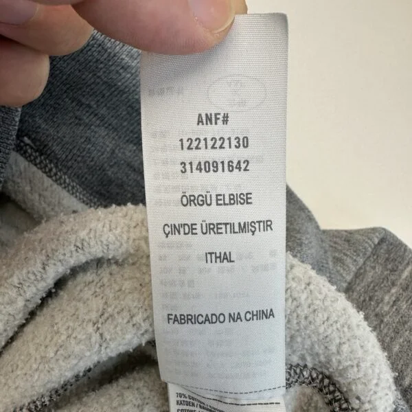Abercrombie & Fitch Muscle Hoodie Grey Size L Men's Heavyweight