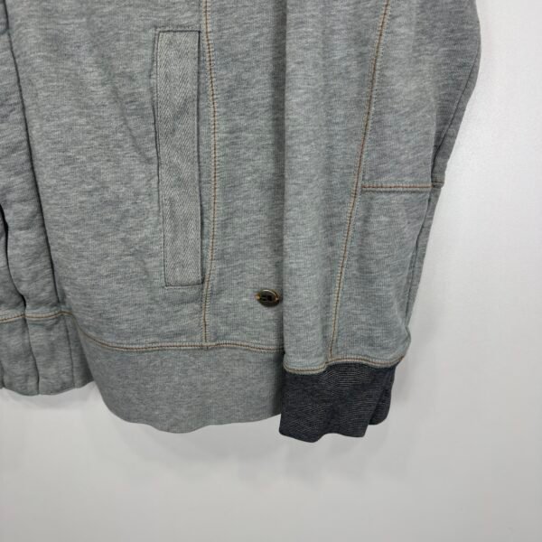 IMG_4898 Large Hugo Boss Sweatshirt Men's Jumper Size M Grey Full Zip Sweater High Neck