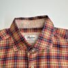 Stenstroms Shirt Men's 16 41 Orange Plaid Check Long Sleeve