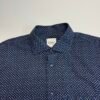 IMG_4942 Large Oscar of Sweden Floral Shirt Men's 16.5 42 Blue Regular Long Sleeve Button Up