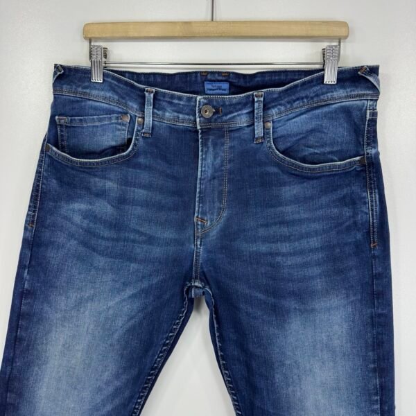 IMG_4961 Large Pepe Jeans Finsbury Blue W35 L32 Men's Stretch Slim Skinny