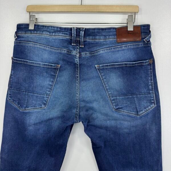 IMG_4963 Large Pepe Jeans Finsbury Blue W35 L32 Men's Stretch Slim Skinny
