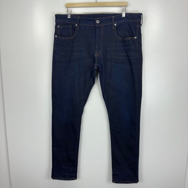 G-Star 3301 Jeans Blue W38 L32 Men's Stretch Straight Tapered