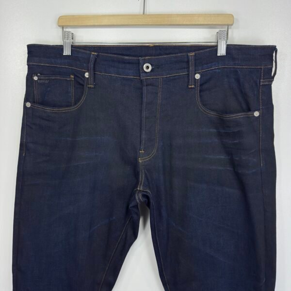 G-Star 3301 Jeans Blue W38 L32 Men's Stretch Straight Tapered