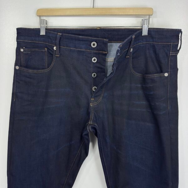 G-Star 3301 Jeans Blue W38 L32 Men's Stretch Straight Tapered