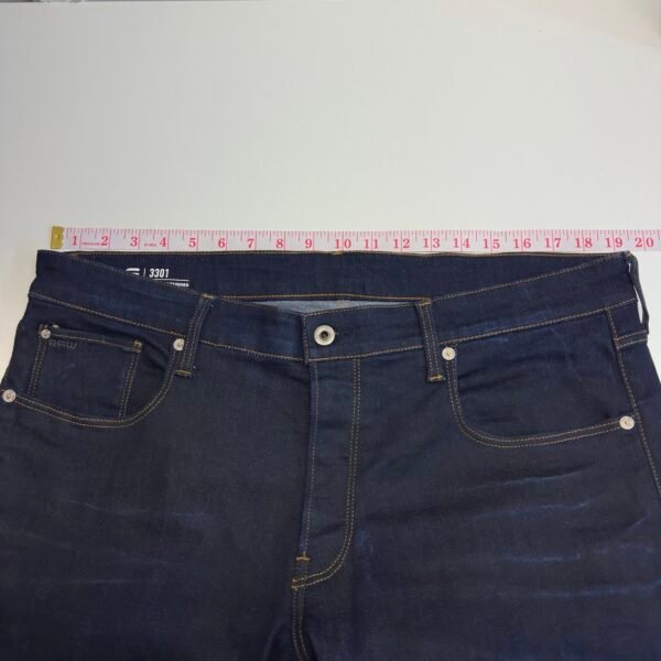 G-Star 3301 Jeans Blue W38 L32 Men's Stretch Straight Tapered