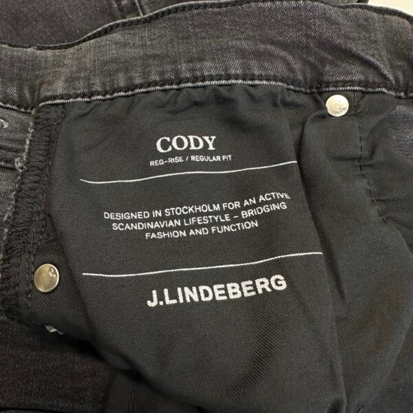 J.Lindeberg Cody Jeans Black W32 L31 Men's Stretch Regular