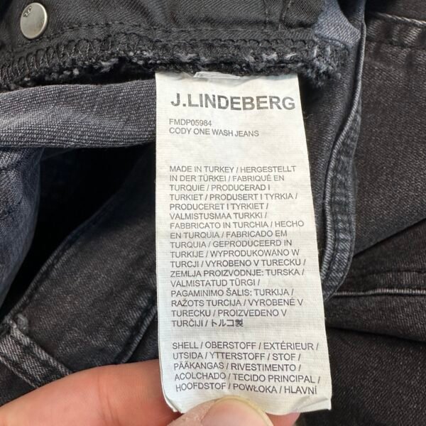 J.Lindeberg Cody Jeans Black W32 L31 Men's Stretch Regular