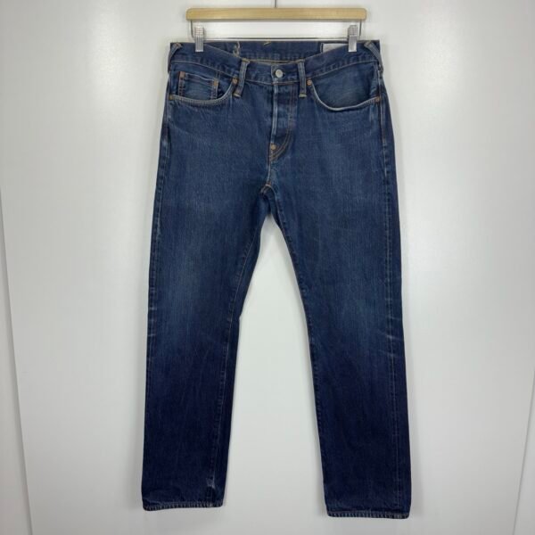 IMG_5038 Large EVISU Lot 2008 Selvedge Jeans Men's W33 L32 Blue Japanese Streetwear Denim