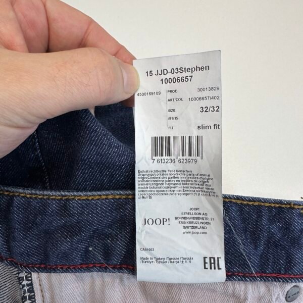 Joop! Stephen Jeans Blue W32 L29 Men's Slim Straight