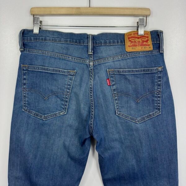 Levi's 511 Jeans Blue W33 L30 Men's Slim Straight Stretch
