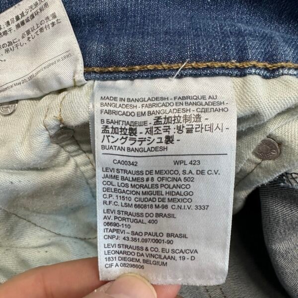 Levi's 511 Jeans Blue W33 L30 Men's Slim Straight Stretch