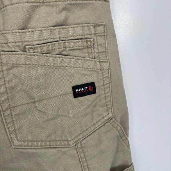 IMG_5124 Large Ariat FR M4 Workhorse Khaki Jeans Men's W31 L32 Flame Resistant Relaxed Bootcut
