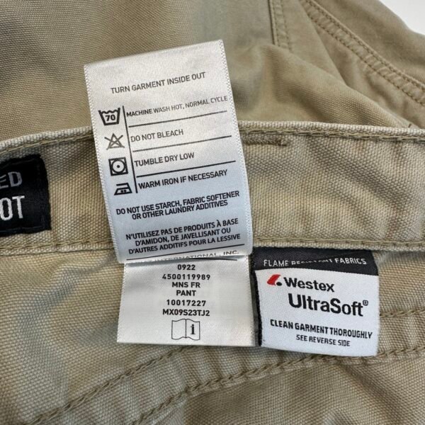 IMG_5129 Large Ariat FR M4 Workhorse Khaki Jeans Men's W31 L32 Flame Resistant Relaxed Bootcut