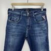 IMG_5135 Large Replay Anbass Jeans Blue W32 L34 Men's Slim Skinny Stretch