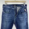 IMG_5136 Large Replay Anbass Jeans Blue W32 L34 Men's Slim Skinny Stretch