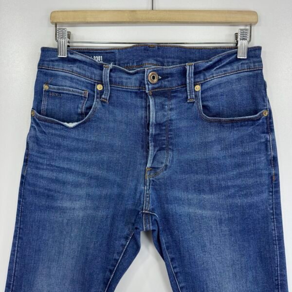 G-Star 3301 Slim Z Jeans Blue W30 L31 Men's Skinny Stretch