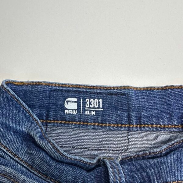 G-Star 3301 Slim Z Jeans Blue W30 L31 Men's Skinny Stretch