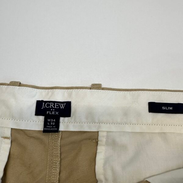 J.Crew Flex Chino Pants Beige W36 L33 Men's Slim Straight