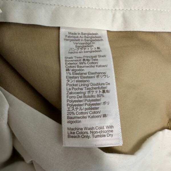 J.Crew Flex Chino Pants Beige W36 L33 Men's Slim Straight