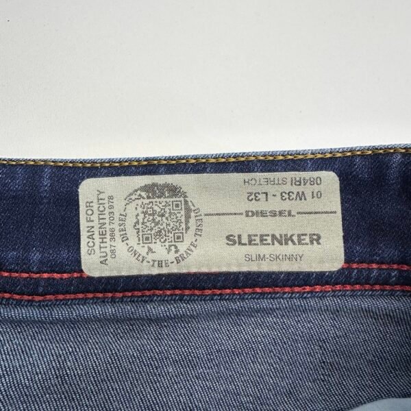 Diesel Sleenker Jeans Blue W33 L33 Men’s Slim Skinny