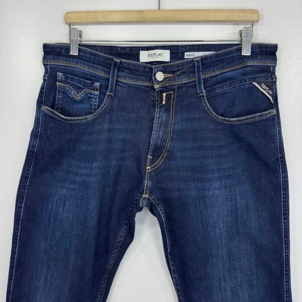 IMG_5315 Large Replay Anbass Jeans Blue W34 L32 Men’s Slim Skinny