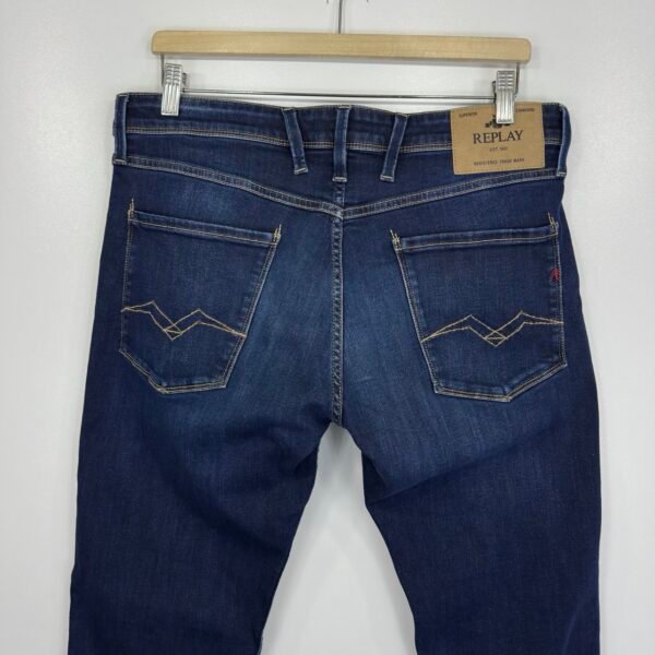 IMG_5317 Large Replay Anbass Jeans Blue W34 L32 Men’s Slim Skinny