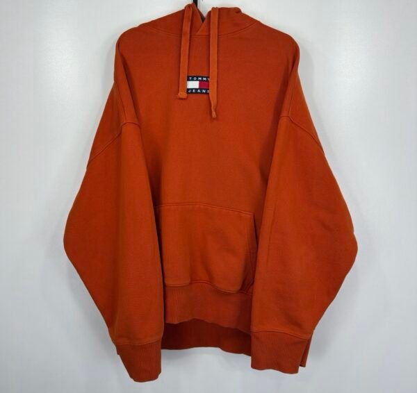 IMG_5331 Large Tommy Hilfiger Hoodie Orange L Men’s Pullover