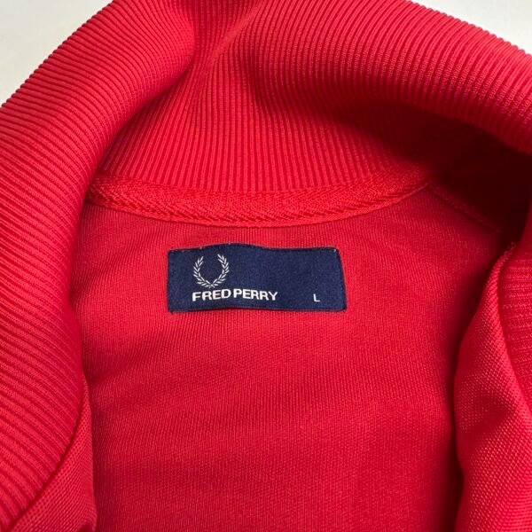 Fred Perry Red Track Jacket Mens L Full Zip