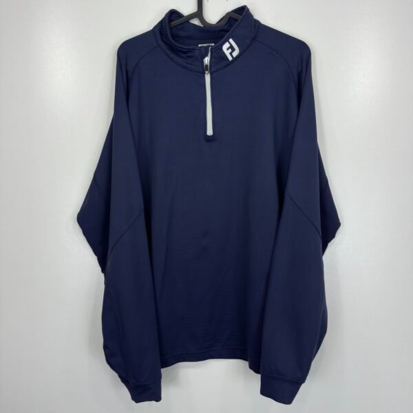 FootJoy Chill Out Blue Quarter Zip Pullover Mens L Golf Midlayer