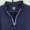 FootJoy Chill Out Blue Quarter Zip Pullover Mens L Golf Midlayer