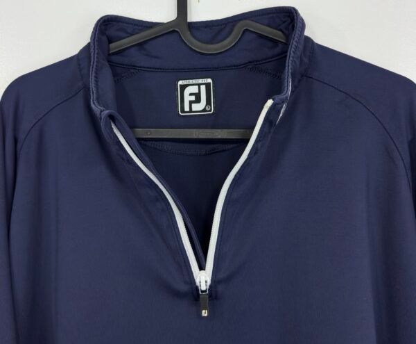 FootJoy Chill Out Blue Quarter Zip Pullover Mens L Golf Midlayer