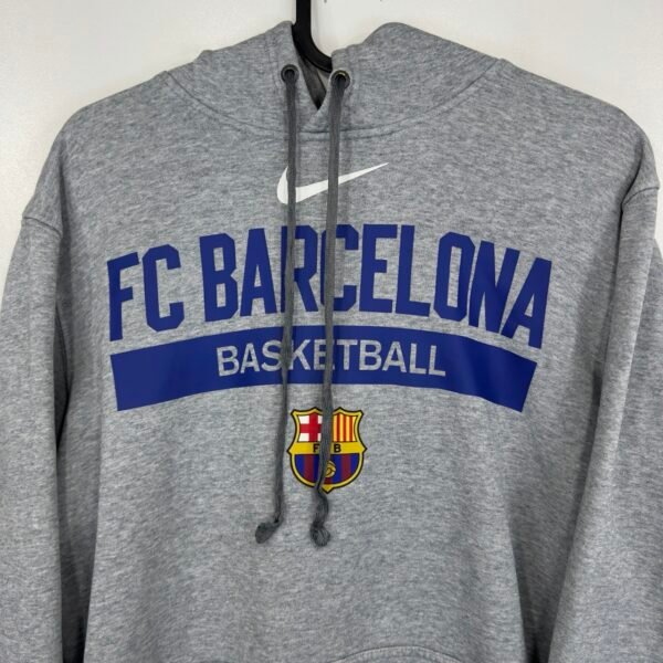 Nike FC Barcelona Basketball Hoodie Grey S Men’s Logo