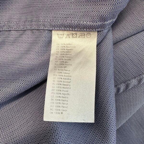 Eton Contemporary Dress Shirt Blue 15.5 39 Men’s Twill